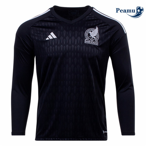 Maillot Foot Mexique Maillot Gardien de but Noir 2022-2023 peamu 117