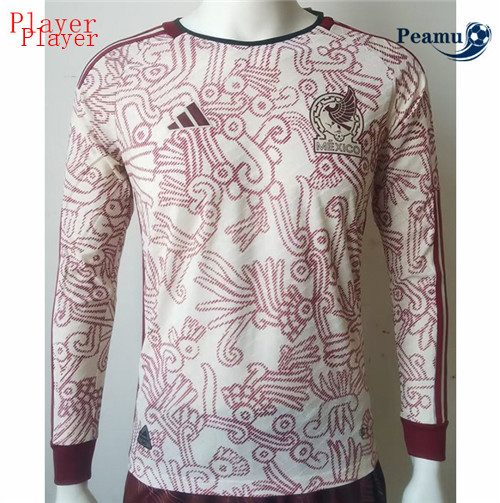 Maillot Foot Mexique Player Version Exterieur Manche Longue 2022-2023 peamu 118
