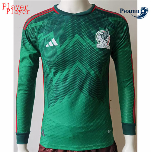Maillot Foot Mexique Player Version Domicile Manche Longue 2022-2023 peamu 119