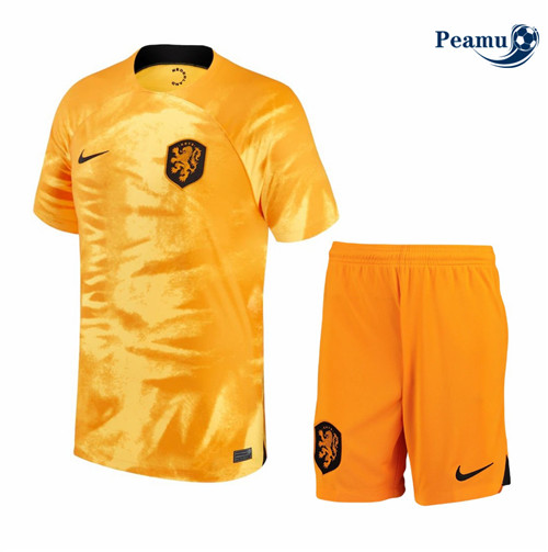 Maillot Foot Pays-Bas Enfant Domicile 2022-2023 peamu 041
