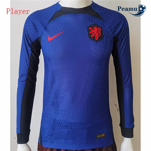 Maillot Foot Pays-Bas Player Version Exterieur Manche Longue 2022-2023 peamu 124