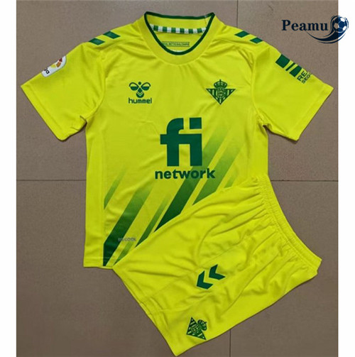 Maillot Foot Real Betis Enfant Gardien de but Jaune 2022-2023 peamu 022