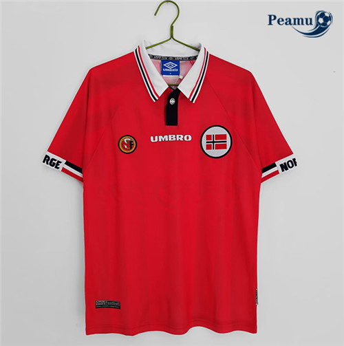 Maillot Foot Maillot Rétro foot Norvège Domicile 1998-99 peamu 225
