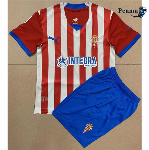 Maillot Foot Sporting gijon Enfant Domicile 2022-2023 peamu 024