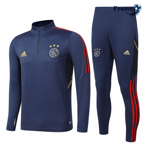Maillot Foot Survetement AFC Ajax Bleu 2022-2023 peamu 245