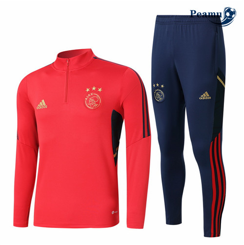 Maillot Foot Survetement AFC Ajax Rouge 2022-2023 peamu 246