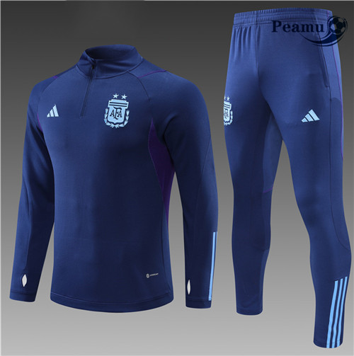 Maillot Foot Survetement Argentine Enfant Bleu 2022-2023 peamu 485