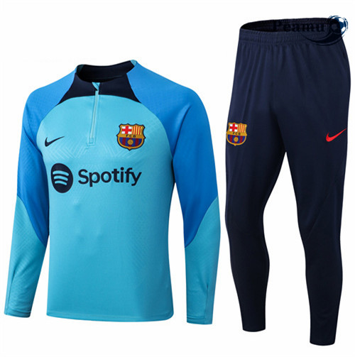 Maillot Foot Survetement Barcelone Enfant Bleu 2022-2023 peamu 421