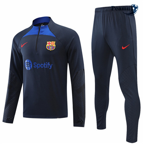 Maillot Foot Survetement Barcelone Bleu 2022-2023 peamu 259