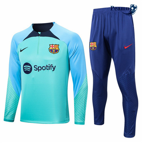 Maillot Foot Survetement Barcelone Bleu 2022-2023 peamu 264