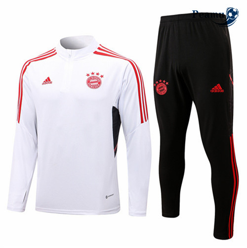 Maillot Foot Survetement Bayern Munich Blanc 2022-2023 peamu 251