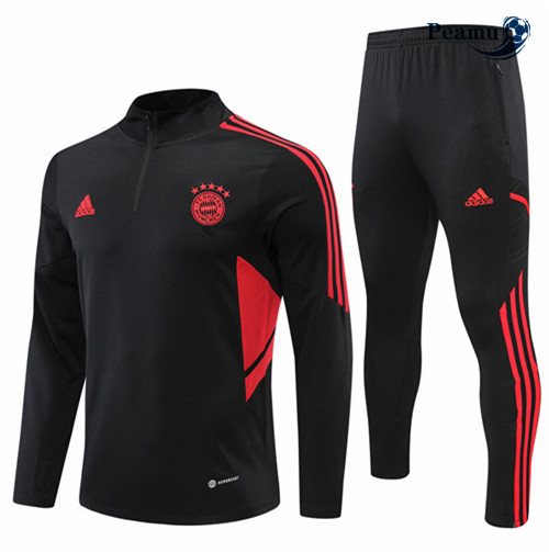 Maillot Foot Survetement Bayern Munich Noir 2022-2023 peamu 254