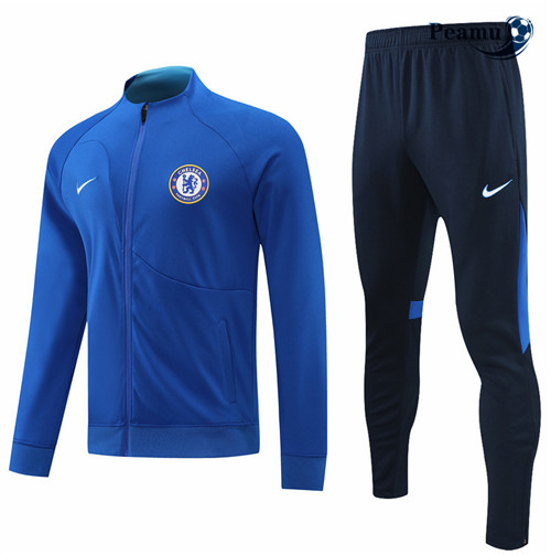 Maillot Foot Veste Survetement Chelsea Bleu 2022-2023 peamu 364