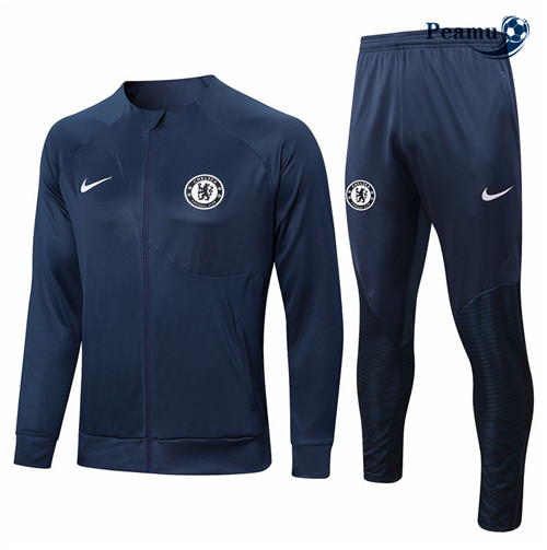 Maillot Foot Veste Survetement Chelsea Bleu 2022-2023 peamu 367