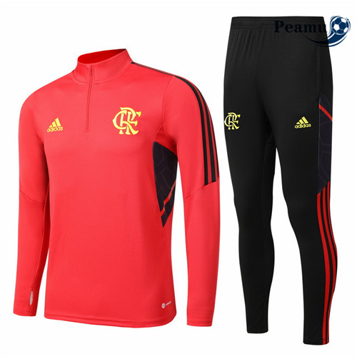 Maillot Foot Survetement Flamengo Enfant Rouge 2022-2023 peamu 410