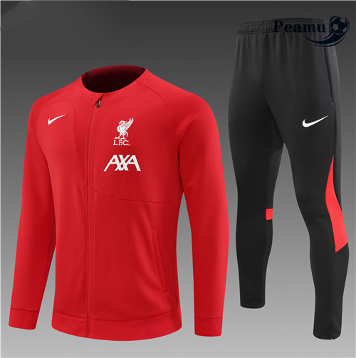 Maillot Foot Veste Survetement Liverpool Enfant Rouge 2022-2023 peamu 515