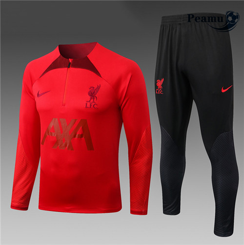 Maillot Foot Survetement Liverpool Enfant Rouge 2022-2023 peamu 518