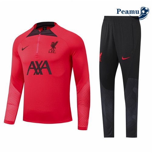 Maillot Foot Survetement Liverpool Enfant Rouge 2022-2023 peamu 520