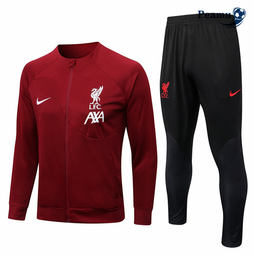 Maillot Foot Veste Survetement Liverpool Rouge 2022-2023 peamu 371