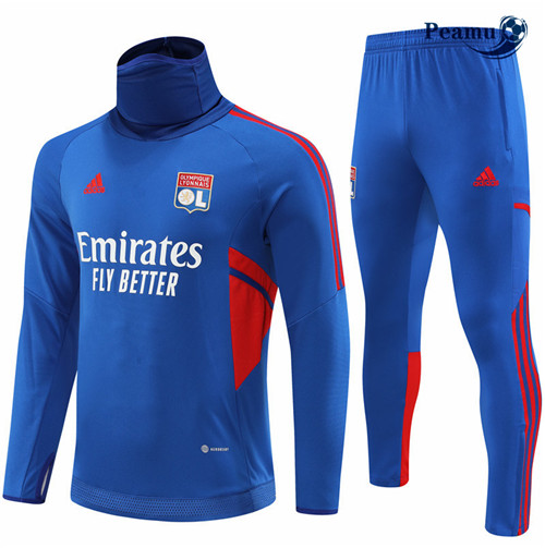 Maillot Foot Survetement Lyon Bleu 2022-2023 peamu 285