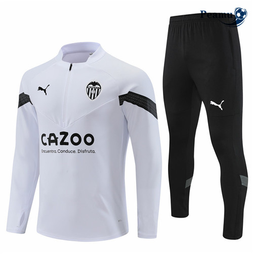 Maillot Foot Survetement Valence Blanc 2022-2023 peamu 280