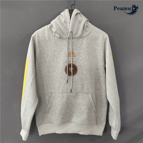 Maillot Foot Sweatshirt à capuche Allemagne Gris 2022-2023 peamu 620
