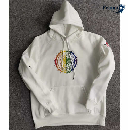 Maillot Foot Sweatshirt à capuche Allemagne Blanc 2022-2023 peamu 621