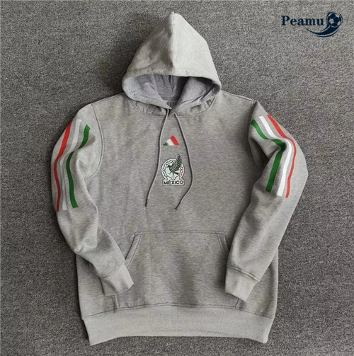 Maillot Foot Sweatshirt à capuche Mexique Gris 2022-2023 peamu 646