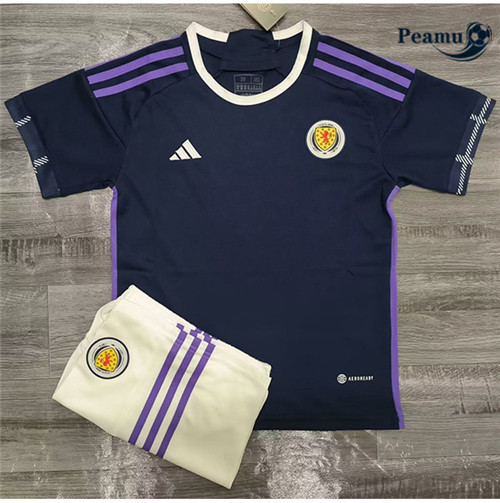 Maillot Foot Écosse Enfant Bleu 2022-2023 peamu 032
