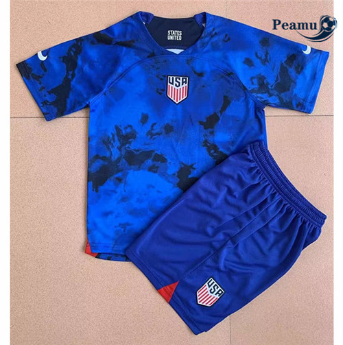 Maillot Foot États-Unis Enfant Exterieur 2022-2023 peamu 034