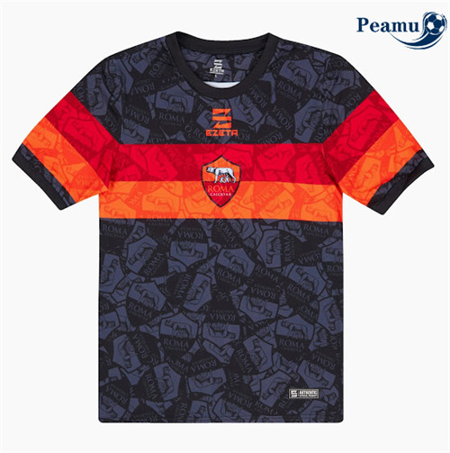 Peamu - Maillot foot AS Rome Exterieur Bleu 2022-2023