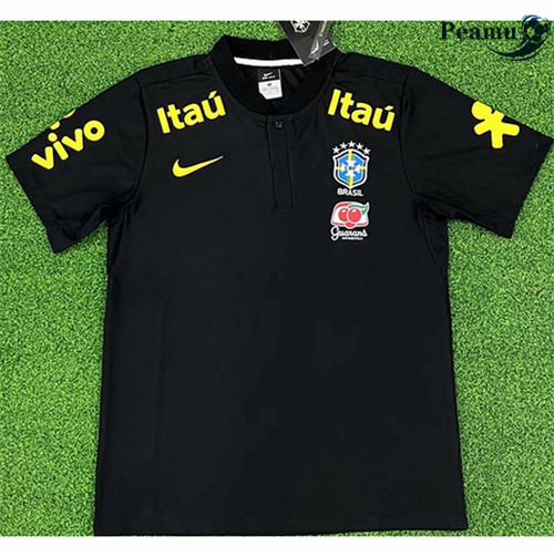 Peamu - Maillot foot Brésil Entrainement Noir 2022-2023