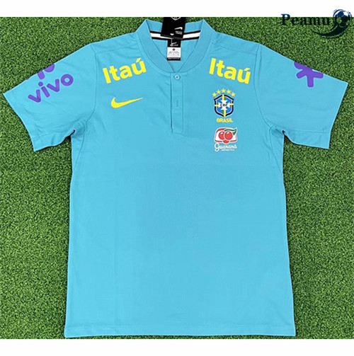 Peamu - Maillot foot Brésil Entrainement Bleu 2022-2023