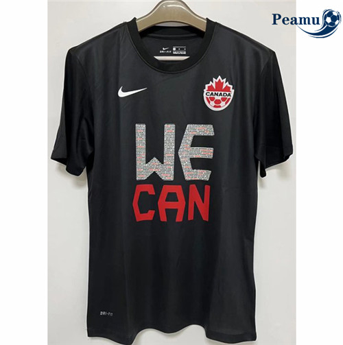 Peamu - Maillot foot Canada T-shirt Noir 2022-2023