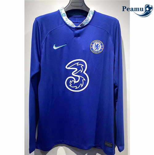 Peamu - Maillot foot Chelsea Domicile Manche Longue 2022-2023