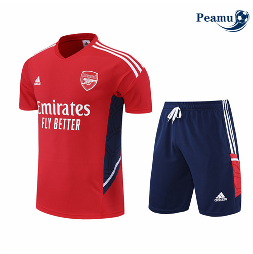 Peamu - Maillot Kit Entrainement Foot Arsenal + Short 2022-2023 pfr465
