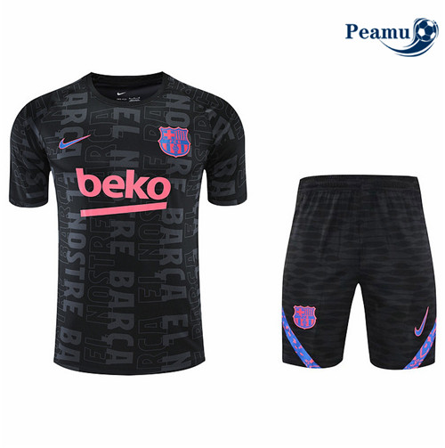 Peamu - Maillot Kit Entrainement Foot Barcelone + Short 2022-2023 pfr427
