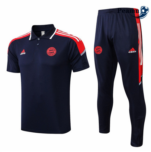 Peamu - Maillot Kit Entrainement Foot Polo Bayern Munich + Pantalon 2022-2023 pfr416