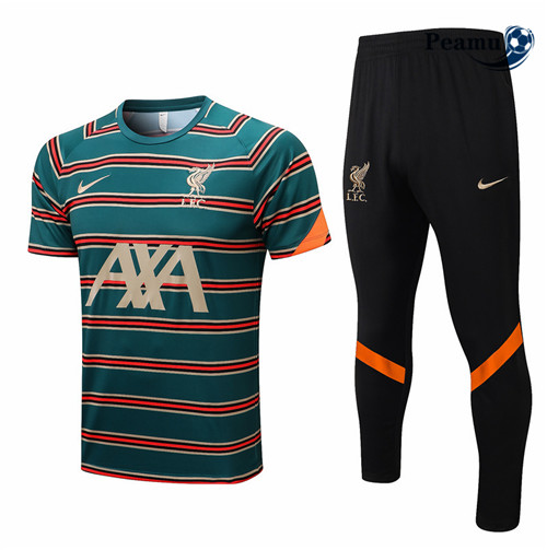 Peamu - Maillot Kit Entrainement Foot Liverpool + Pantalon 2022-2023 pfr484