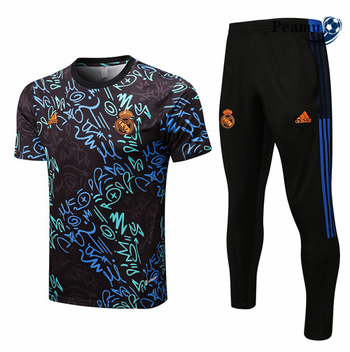 Peamu - Maillot Kit Entrainement Foot Real Madrid + Pantalon 2022-2023 pfr439