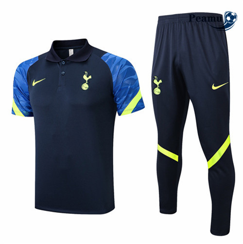 Peamu - Maillot Kit Entrainement Foot Polo Tottenham Hotspur + Pantalon 2022-2023 pfr505