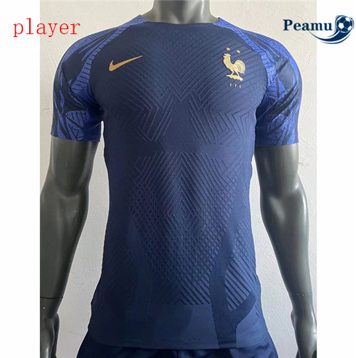 Peamu - Maillot foot France Entrainement Player Version Bleu 2022-2023