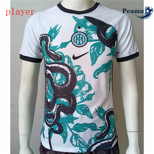 Peamu - Maillot foot Inter Milan Player Version Vert/Blanc 2022-2023