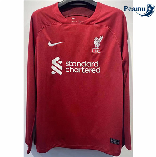 Peamu - Maillot foot Liverpool Domicile Manche Longue 2022-2023