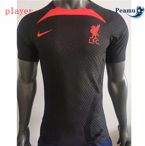 Peamu - Maillot foot Liverpool Player Version Entrainement Noir 2022-2023
