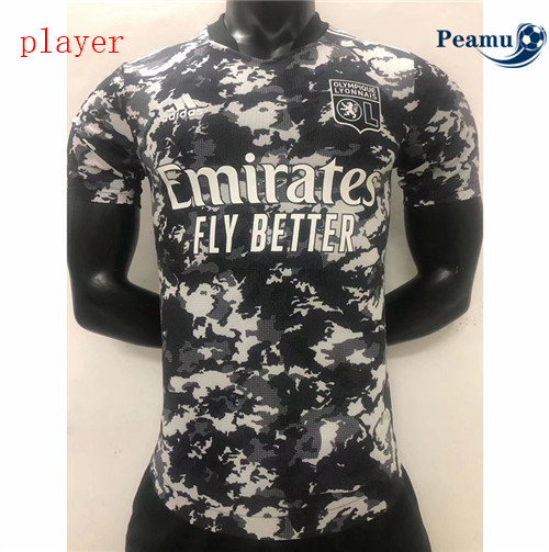 Peamu - Maillot foot Lyon Player Version Noir 2022-2023