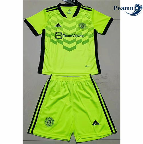 Peamu - Maillot foot Manchester United Enfant 2022-2023 Exterieur