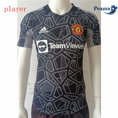 Peamu - Maillot foot Manchester United Player Version Gardien de but 2022-2023