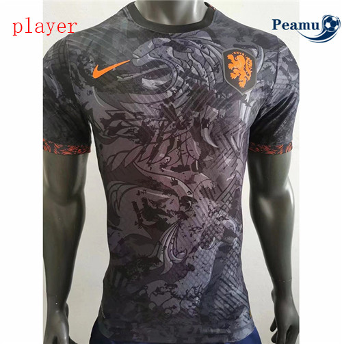 Peamu - Maillot foot Pays-Bas Player Version special Noir 2022-2023