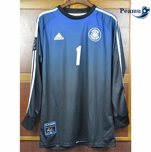 Peamu - Maillot foot Retro Allemagne Kahn Manche Longue 2002